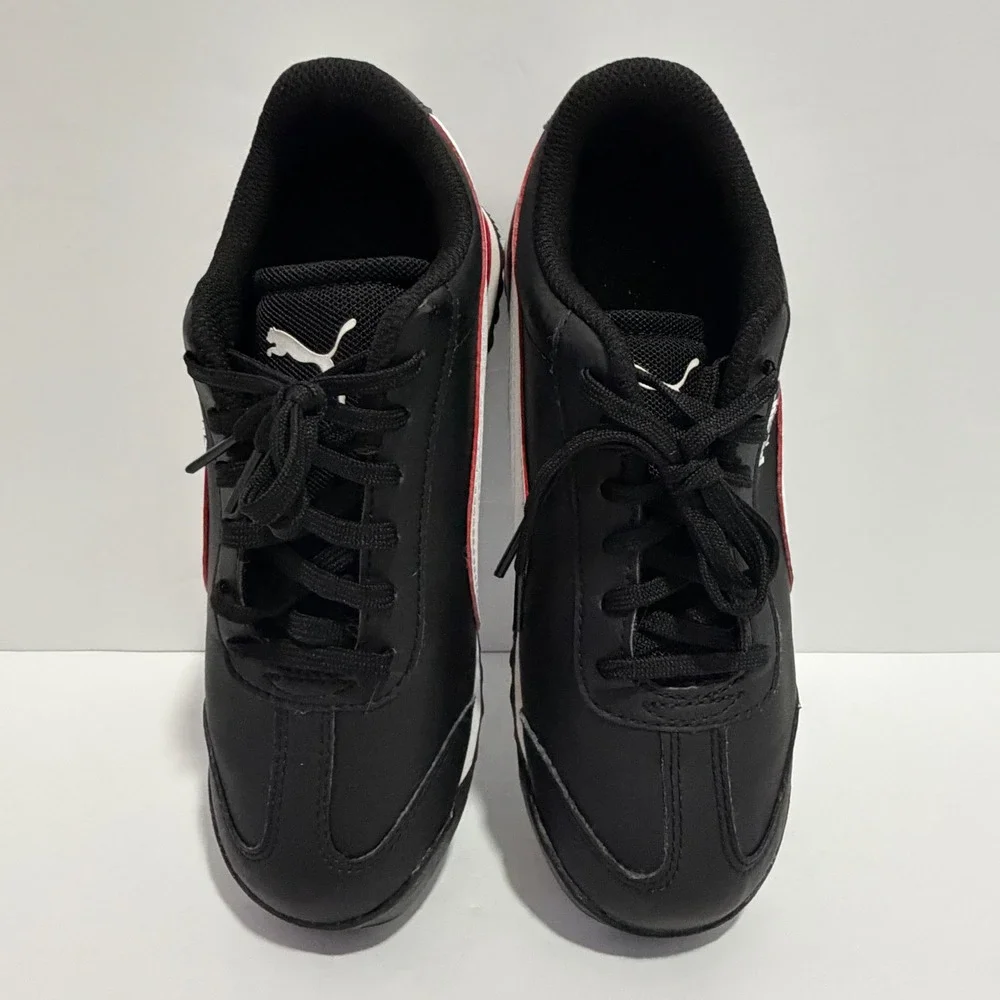 Puma Ferrari Roma‎ Kids Sneakers Black Red White Size 3.5C
